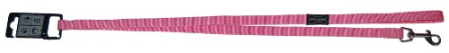 Wouapy Basic Line - Correa para Perro (3 Posiciones, 25 mm x 2 m), Color Rosa