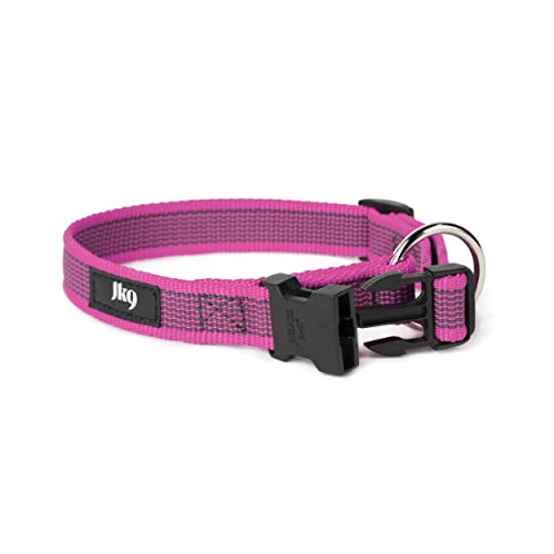 Julius-K9, Collar Color & Gray, 20 mm 27/42 cm, Rosa/Gris