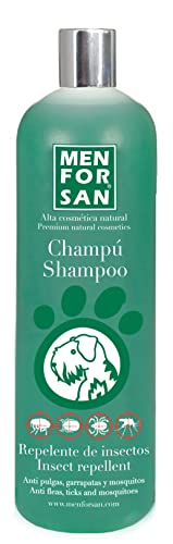 MENFORSAN Champú repelente de insectos para perros 1L, con citronela ingrediente natural