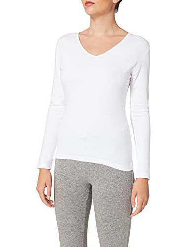 Playtex Camisetas interiores, Camiseta Mujer Mujer, Blanco (White), 42