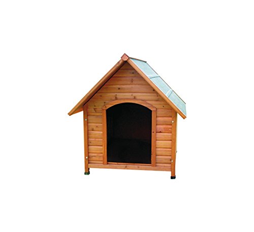 Croci Chalet Caseta de Perro, Caseta de Madera para Exteriores, Patas Ajustables, 72 x 76 x 76 cm