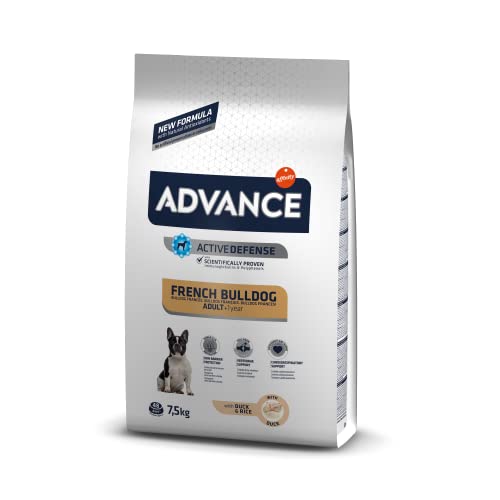 Advance Mini French Bulldog, Pienso para Perros Adultos con Pollo, 7,5kg