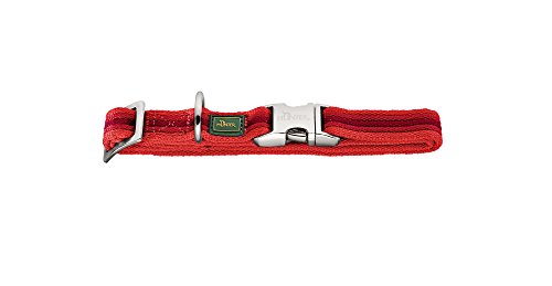 HUNTER Collar Davao ALU-Strong, M Nylon, Rojo