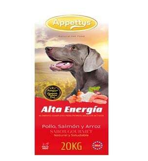 Appettys Alta Energia Pienso Alto Rendimiento para Perros 20 KG