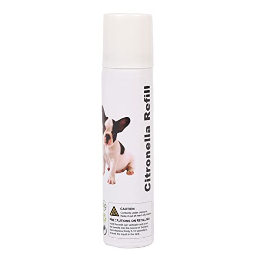 Collar de Entrenamiento para Perros en Aerosol de citronela, Control de Corteza y Entrenamiento Remoto, Spray humanizado y Seguro para wvvpet y poiiopy y Todas Las demás Marcas, 1 latas