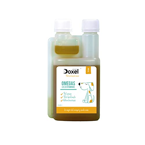 DOXEL ORIGINAL 4ALL-250ml Aceite para Perros| Suplemento Natural | Sistema Inmunitario Reforzado| Articulaciones sanas| Pelo Brillante| Piel Sana| Ácidos grasos Omega 3 6 9| Vitamina E| Alergias