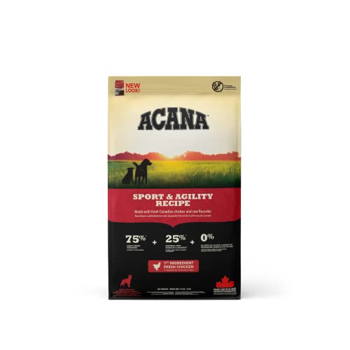 Acana Sport & Agility, Comida para Perros, Ingredientes Frescos, un saco, 17000 gr