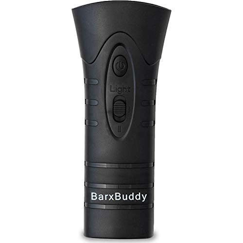 BarxBuddy - Dispositivo de control antiladridos (herramienta original de entrenamiento de ladridos) Sonido ultrasónico con luces LED y correa, seguro para todos los perros de todas las razas y edades