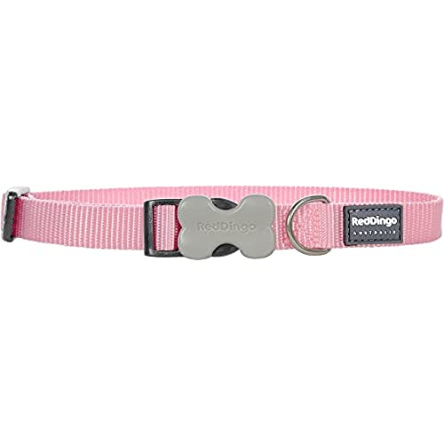 Red Dingo Collar liso perro, Rosa (Pink)