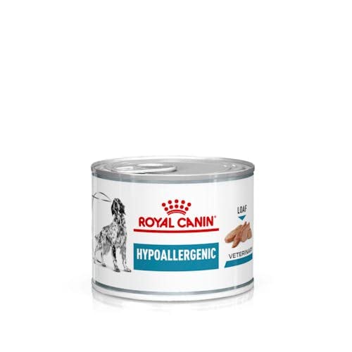 Royal Canin Veterinary Hypoallergenic Mousse | 12 x 200 g | Pienso Completo para Perros Adultos | con proteínas hidrolizadas | para Mantener la Barrera cutánea