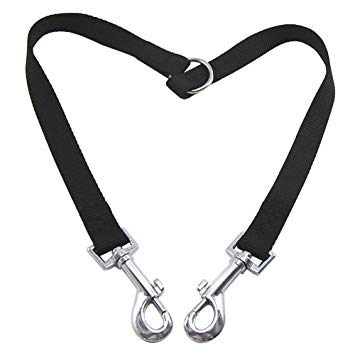 SODIAL(R) Duplex Double Dog acoplador dos conductores de 2 vias de dos perros mascotas Correa Walking Seguridad Ver anuncio original