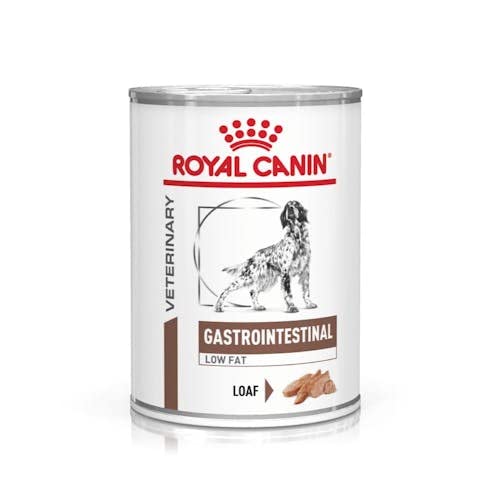 ROYAL CANIN Veterinary Gastrointestinal Low Fat Mousse | 12 x 410 g | Pienso Completo para Perros Adultos | para el Apoyo digestivo y la obesidad.