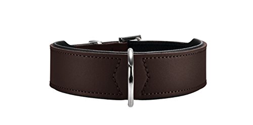 Hunter - Collar de perro, marrón, 47-54 cm, 3,9 cm ancho