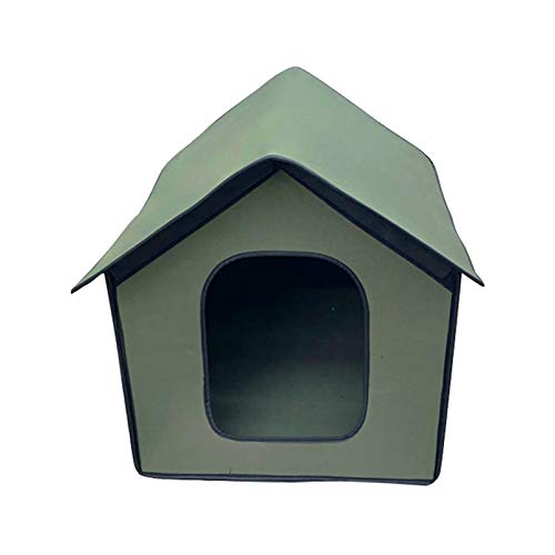 Doans Casa para Mascotas al Aire Libre Impermeable Resistente a la Intemperie Mantenga la casa Caliente para Mascotas Refugio Plegable para Mascotas para Perros y Gatos Original