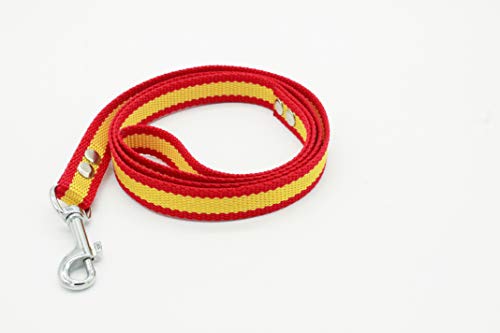 MD-10 Kit Collar+Correa de Perro Bandera de España para Perros