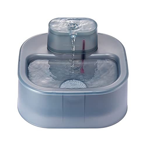 HoneyGuaridan W58 6L Fuente de Agua automática para Perros y Gatos con Sistema de filtración cuádruple, Bomba de Agua Ultra silenciosa, diseñada para Grande Perros