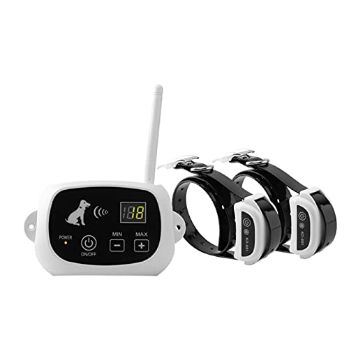 NX Sistema de Valla para Perros con Control Remoto inalámbrico a Prueba de Agua 1/2/3 Collar para Mascotas 0-100 Equipo de Valla electrónica para Entrenamiento de Perros para 2 Perros