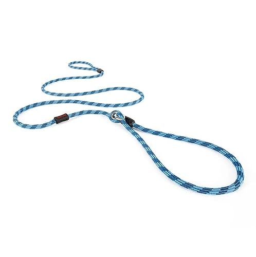 EzyDog Luca Combo de correa de cuerda de escalada para perro, todo en uno, correa de perro para control, entrenamiento, corrección y ejercicio, perfecta para perros medianos y grandes (estándar, azul)