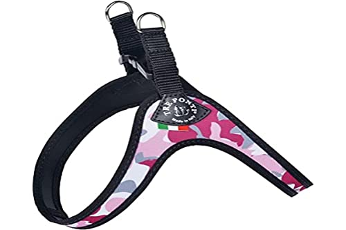 TRE PONTI - Arnés para Perro de fácil Ajuste, Talla 2,5, Camuflaje Rosa