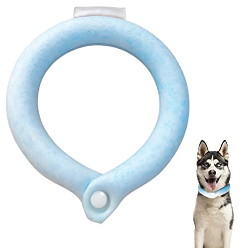 Collar de enfriamiento para perros | Tubo de refrigeración para el cuello para gatos - Enfriador de cuello, collar de hielo para perros y gatos, ropa de cuello refrescante para perros y gatos, Clomuzi