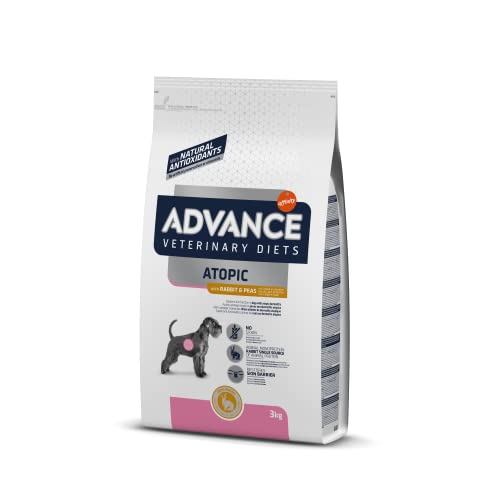 Advance Veterinary Diets Atopic Medium & Maxi, Pienso para Perros con Dermatitis atópica con Conejo, 3kg