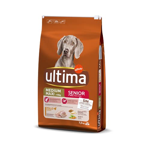 Ultima Pienso para Perros Medium-Maxi Senior de +7 Años con Pollo - 7500 gr