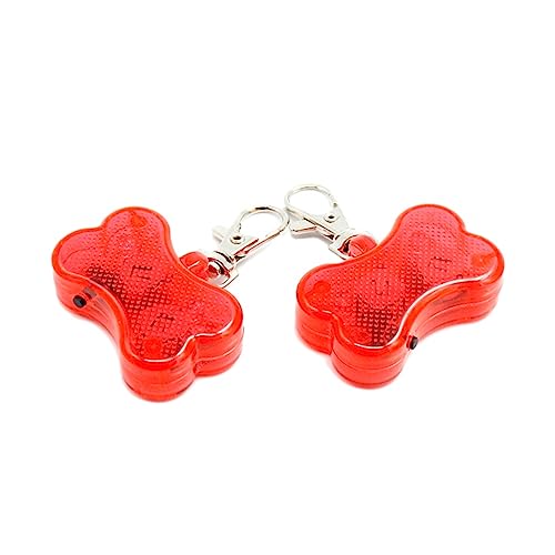 POPETPOP 2 Piezas Llavero De Acero Inoxidable Colgante De Acero Inoxidable Collar De Perro La Luz Oscura Intermitente Collar De Perro Colgante Accesorios para Perros Suministros para