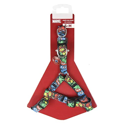 CERDÁ LIFE'S LITTLE MOMENTS Petral Perro Mediano de Marvel - Licencia Oficial Disney, Cranberry, S-M (2800000305)