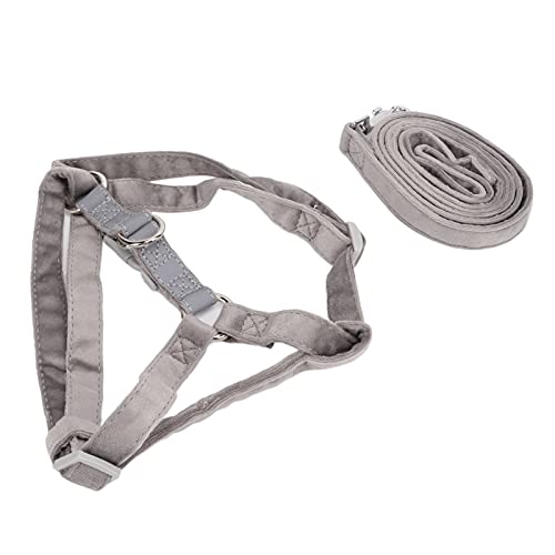 Chaleco Deportivo para Perros sin Tirones, Arnés Reflectante Duradero para Perros para Caminar Al Aire Libre para Perros Pequeños, Medianos Y Grandes(Gris, M)