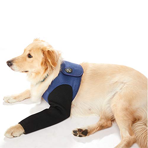 Coodeo Traje de Recuperación para Perros, Alternativa Al Collar de Cono, Manga de Recuperación para Perros Resistente A La Abrasión, Lavable de 2,5 Mm de Espesor E Impermeable, Húmedo E Infectado(2XL)