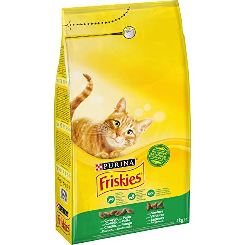 Purina Friskies Adulto Gato con Conejo, Pollo y Verduras - 4 kg