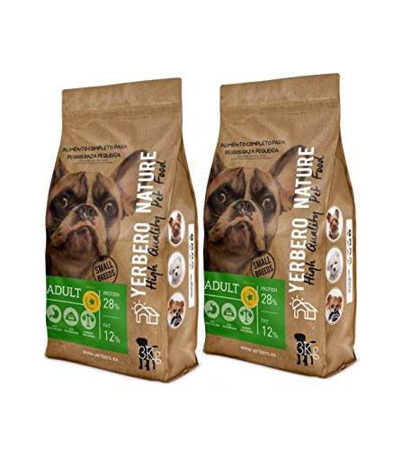 Yerbero Nature Adult Formula Especial 2 uds de 3 kg para Perros de Razas Mini con 26% de Ahorro.