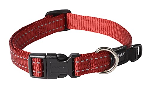 Rogz Collar para Perro Collar con Cinta reflectora Cosida de 1,59 cm