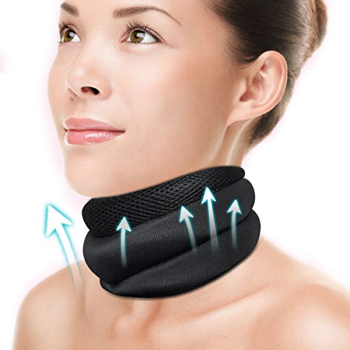 MitButy Collarín Cervical para Aliviar el Dolor y la Presión del Cuello, Soporte de Cuello de Espuma Suave que Estabiliza las Vértebras: Adecuado para Viajar, Dormir y Trabajar, Unisex (L)