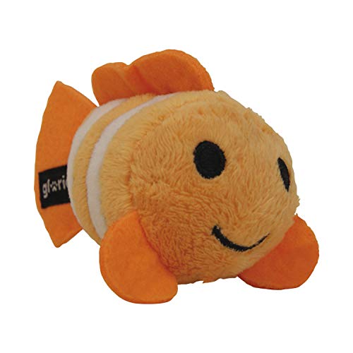 Peluche para Perros Gloria - Tamaño 11 cm - Peluche Oleg - Juguete para Perros - Peluche con Sonido - Textura Suave - Material Resistente - Ideal para Cachorros/Perros pequeños - Color Naranja