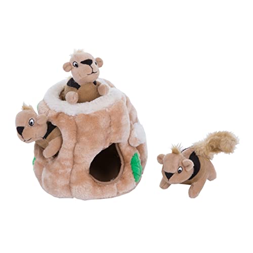 Outward Hound Hide A Squirrel - Juguete con ardillas de peluche - Para perros - Pequeño