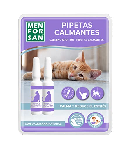 MENFORSAN Pipetas calmantes para Gatos, Blister con 2 Unidades, Reduce el estrés