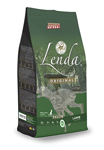 Lenda Lamb - Pienso para Perros con Actividad Normal | Rico en Cordero 15 Kg | Alimento Completo para Perros Jóvenes y Adultos Exigentes | Hipoalergénico y Nutritivo