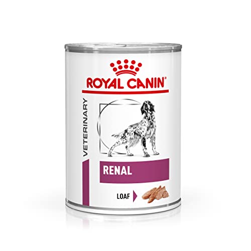 Royal Canin Renal Pienso húmedo para perros con problemas renales, 12 latas de 410 g