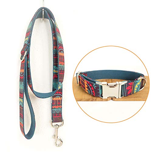 TVMALL Collar de Perro Ajustable para el Aire Libre, para Mascota, Correa, Cuerda, Collar Estilo Bohemio, para Perros medianos y pequeños