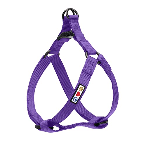 Pawtitas Arnes de Entrenamiento Chaleco Pechera para Perros y Cachorros arnes de adiestramiento Ideal para Caminar Perros Cachorros arnes Mediano Color Morado