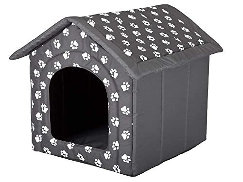 Hobbydog Casa para Perro, Gris con Patas, S