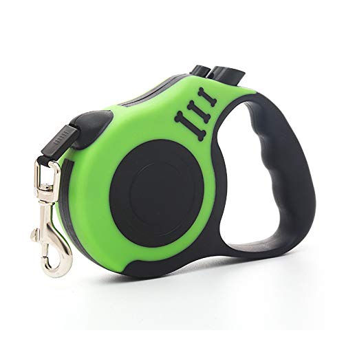 Correa RetráCtil para Perros 5m Correas para Mascotas Correa Duradera para Perros Correa Extensible AutomáTica para Entrenamiento De Perros,Green