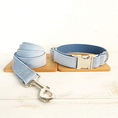 Gulunmun Dog Lead + Collar para Perro, Juego de Correa y Collar para Perro, Ajustable a 2 Longitudes Diferentes,   para Entrenamiento de Perros pequeños/medianos/Grandes, Caminar, Correr, S