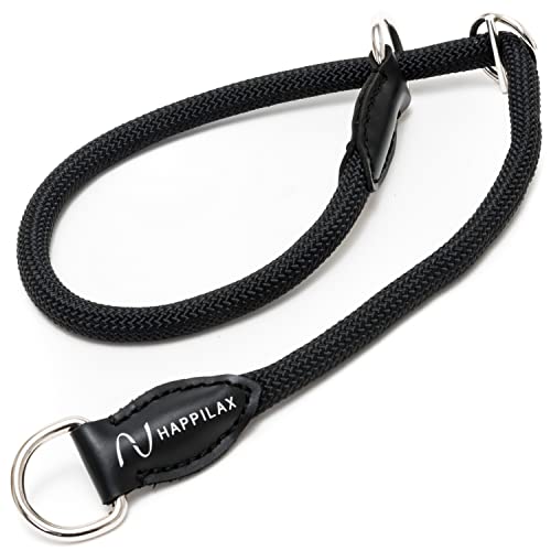 Happilax Collar para Perro pequeño y Cachorro en Cuerda Trenzada con Tope Ajustable