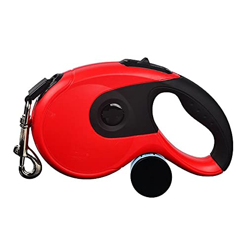 Correa Extensible Perro Correa De Perro Grande Roja Retráctil 3 5 8 Metros Correas De Perro Grandes Automáticas Cuerda Mascota Correr Caminar Cable Extensible 5M