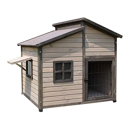 Corrales de exterior Casas De Perro Al Aire Libre Casa De Perro De Madera De La Casa Del Perro Casas For Perros Medianos Casetas For Perros For Perros Grandes En El Exterior Resistente A La Intemperi