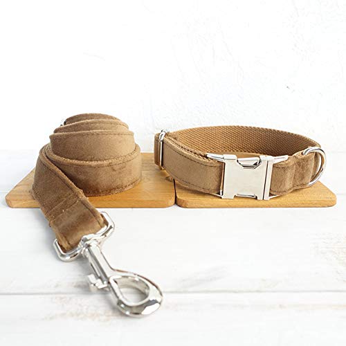 Gulunmun Dog Lead + Collar de Perro, Juego de Correa y Collar para Perro, Ajustable a 2 Longitudes Diferentes,   para adiestramiento de Perros pequeños/medianos/Grandes, Caminar, Correr, XL