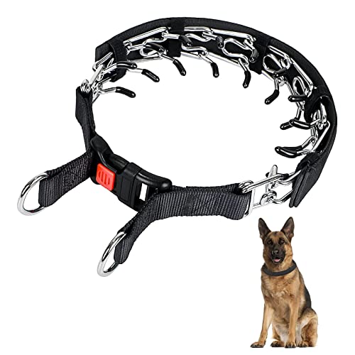 PUPPBUDD Collar de Puntas para Perros, Collar de Entrenamiento para Perros Ajustable con Hebilla para Perros pequeños, medianos y Grandes