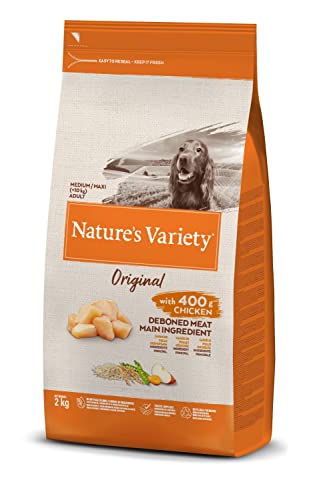 Nature's Variety Original, Pienso para Perros Adultos Medianos y grandes con Pollo deshuesado, 2kg